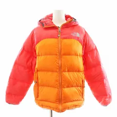 ザノースフェイス THE NORTH FACE サミットシリーズ SUMMIT SERIES ダウンジャケット ロゴ ナイロン アウター M オレンジ 赤 レッド NDW18503 /AN42