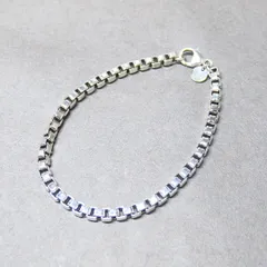 【美品】18.9cmTiffanyティファニー ベネチアン ブレスレット 925 TIFFANY&Co. ベネチアンブレスレットsilver925