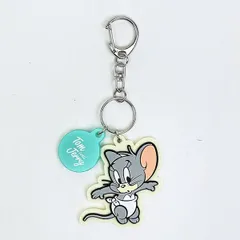 トムとジェリー (タフィー) 配色ラバーチャーム キーホルダー トムジェリ