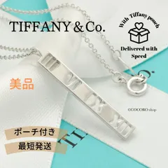 【美品】ティファニー TIFFANY&Co. オープン アトラス バー ネックレス AG925