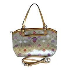 コーチ　COACH　ペイトン　シグネチャー　クローバー　F22224　バッグ　ハンドバッグ　ショルダーバッグ　レディース　美品