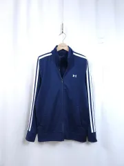 UNDER ARMOUR アンダーアーマー ネイビー 3本線 トラック ジャケット L