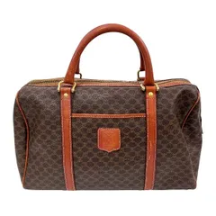 セリーヌ　CELINE　マカダム　ブラウン　バッグ　ハンドバッグ　ボストンバッグ　ユニセックス