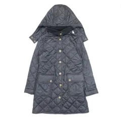 美品 POLO Ralph Lauren ポロ ラルフローレン キルティング コート フーディー アウター ポニー刺繍 S/130 ブラック 子供服 キッズ 古着 中古 USED