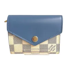 ルイヴィトン　Louis Vuitton　ダミエアズール　ポルトフォイユ・ゾエ　N60219　3つ折り財布　レディース　美品