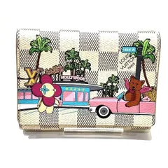 ルイヴィトン　Louis Vuitton　ダミエアズール　ポルトフォイユ・ヴィクトリーヌ　N60478　3つ折り財布　レディース