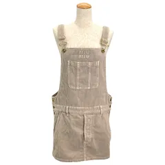 Miu Miu オールインワン サロペット レディースオリーブ 新品未使用 24SS NEW】MiuMiu / テクニカルノースリーブジャンプスーツ (MiuMiu