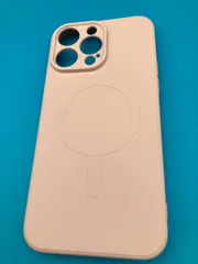 iPhone 14Pro対応 MagSafe シリコンケース ミルキーベージュ ソフトケース