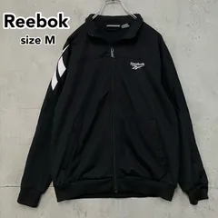 Reebok CLASSIC CL PL TRACK JKT M 黒 白 リーボック クラシック トラックジャケット ジャージ 刺繍ロゴ ベクターロゴ 2019年製 コットンポリエステル スポーツミックス ★ ■◇Reebok