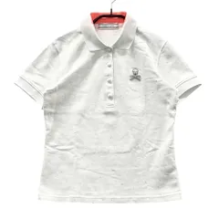 サイズ：S MARK&LONA マークアンドロナ  半袖ポロシャツ スカル  ホワイト系 [240101555138] ゴルフウェア レディース ストスト