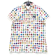 サイズ：1 PEARLY GATES パーリーゲイツ ×MR.MEN LITTLE MISS 半袖ポロシャツ 総柄 ホワイト系 [240101555720] ゴルフウェア レディース ストスト