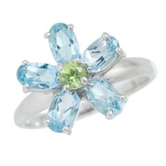 ポンテヴェキオ リング ペリドット1,41ct サファイア0,26ct 7 - メルカリ