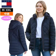 【サイズ選択可】TOMMY HILFIGER トミーヒルフィガー レディース 中綿ジャケット 1781605 ネイビー 軽量 防寒 ブルゾン アウター トップス パーカー フーディー ゴルフウェア 新品【サードウェイブ ゴルフ＆スポーツ メルカリShops店】
