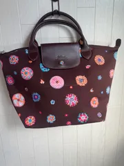 ロンシャン　LONGCHAMP　ベネチアンガラス柄デザイン　トートバッグ　☆未使用に近い☆  …e.s