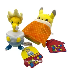 【Pokemon DOLL ポケモンドール パッチルドン Pokemon DOLL HOUSE ポケモンドールハウス ピカチュウ ベッド 未使用タグ付き?A】のサムネイル