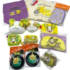 ポケットモンスター　ワンパチグッズ12点　ラバーコースターコレクション　アイピロー　バッグ　がま口ポーチ　キーホルダー　未使用③