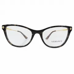 未使用 ヴェルサーチ ヴェルサーチェ VERSACE 眼鏡 アイウェア べっ甲柄 プラスチックフレーム フルリム キャットアイ型 デモレンズ 54□18 140 ブラウン ゴールド MOD.3309 108/1 レディース #6のサムネイル