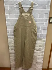 A【A23-48】◇   JaVa    Mサイズ　オーバーオール　ベージュ色