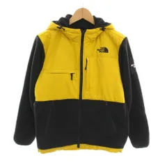 ザノースフェイス THE NORTH FACE Denali Hoodie デナリフーディ フリースジャケット 中綿 ジップアップ S 黄色 イエロー 黒 ブラック NA71832 /YM