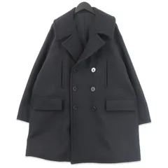 美品 MARKAWARE マーカウェア 10 BUTTON PEA COAT VINTAGE MELTON A25D01CO01C Pコート メルトン ヴィンテージ ブラック 黒 2  70017358