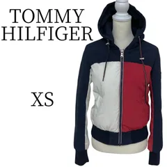 ★美品 TOMMY HILFIGER トミーヒルフィガー ネイビー×
白×赤 ジャンパー・ブルゾン XS (SS) PSP20-04