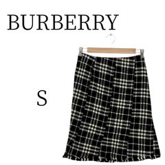 BURBERRY LONDONバーバリーロンドンノバチェックフレアスカートカーキ