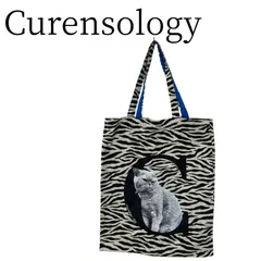 Curensology カレンソロジー 黒×白のゼブラ柄 トートバッグ PSP20-35