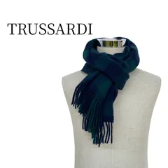 ★美品 TRUSSARDI トラサルディ グリーン系 マフラー PSP20-13のサムネイル