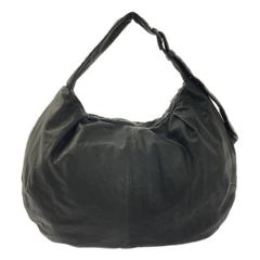 【美品】  Y's / ワイズヨウジヤマモト | SOFT LEATHER GYOZA-STYLE BAG / 牛革 カウレザー ワンショルダーバッグ | ブラック | レディース