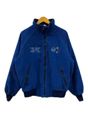 SPORTSMASTER (スポーツマスター) 90s 古着 コーデュロイジャケット 裏フリース USA製 USS刺繍入り L ブルー メンズ/078