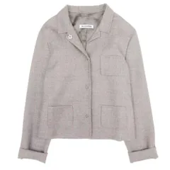 良品　JIL SANDER　ラムレザージャケット　ライトグレー　イタリア製　34 2025年最新】ジルサンダー レザージャケットの人気アイテム - メルカリ