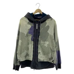 adidas by Stella McCartney / アディダスバイステラマッカートニー | Yoga Jacket / 総柄 レイヤード フルジップ ヨガジャケット フーディ | OT | オフホワイト系 | レディース