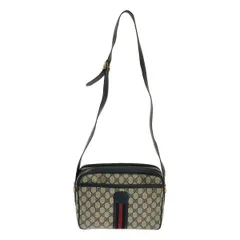 GUCCI / グッチ | シェリーライン ショルダーバッグ マイクロGG PVC / 001.084.0941 | ネイビー/レッド/ベージュ | レディース