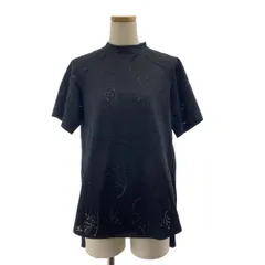Mame Kurogouchi / マメクロゴウチ | 2025SS | Eyelet Jersey Jacquard Top / コットン ジャージー スリット ブラウス | 1 | ブラック | レディース