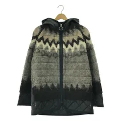 JUNYA WATANABE COMME des GARCONS MAN / ジュンヤワタナベコムデギャルソンマン | 2021AW | ノルディック ジャガード フード ブルゾン ジャケット | S | ブラック/グレー | メンズ