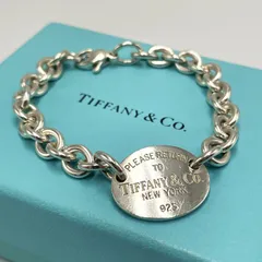 【ご褒美にも】TIFFANY＆Co. ティファニー リターントゥ オーバルタグ ブレスレット チェーン シルバー SV925 レディースアクセサリー 当店基準真贋確認済