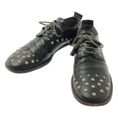 ebagos / エバゴス | スタッズレザー ラウンドトゥ シューズ | 3.5 | ブラック | レディース