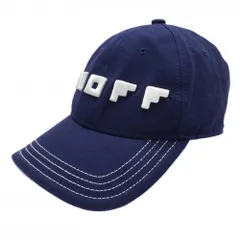 【美品】オノフ キャップ ネイビー×白 ロゴ刺しゅう ゴルフウェア ONOFF