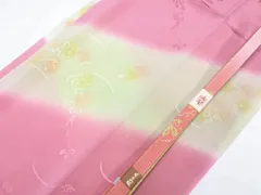 【一輝堂】和装小物 帯締め帯揚げセット 高麗組 金糸 ぼかし 美品 帯締 帯揚 25w11-14033