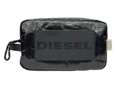 DIESEL (ディーゼル) ロゴ セカンドバッグ クラッチバッグ ナイロン ブラック メンズ/028