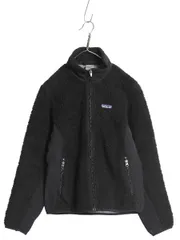 【お得なクーポン配布中!】 パタゴニア クラシック レトロX ジャケット レディース M / 10年製 ボア パイル フリース フルジップ ハイネック ブルゾン アウトドア 黒