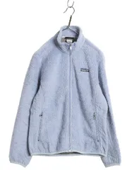 【お得なクーポン配布中!】 00s USA製 パタゴニア レトロX ジャケット レディース L 05年製 オールド シンチラ ボア パイル フリース ハイネック ブルゾン 廃盤 ブルー