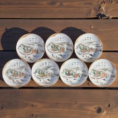 安藤日出武 金彩 梅文 中皿 5客 共箱 - メルカリ