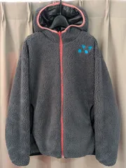 YONEX ヨネックス ボア リバーシブルジャケット M グレー × ピンク
