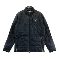 サイズ：M PUMA GOLF プーマゴルフ  長袖ジップ中綿ジャケット  ブラック系 [240101582241] ゴルフウェア メンズ ストスト