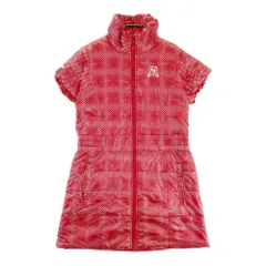 サイズ：L FILA GOLF フィラゴルフ  中綿 ジップ ワンピース ドット柄 レッド系 [240101583436] ゴルフウェア レディース ストスト