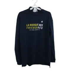 【美品】le coq sportif(ルコックスポルティフ) モックネックシャツ ネイビー メンズ LL ゴルフウェア 2511-1274 中古