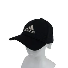 【美品】adidas(アディダス) キャップ 黒 メンズ フリーサイズ ゴルフウェア 2511-1280 中古