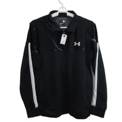 【美品】UNDER ARMOUR(アンダーアーマー) フルジップジャケット 黒 メンズ SM ゴルフウェア 2511-0130 中古