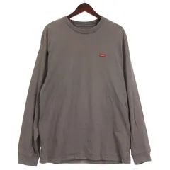 シュプリーム SUPREME Small Box L/S Tee スモールボックスロゴ Tシャツ 長袖 グレー系 M ☆AA★